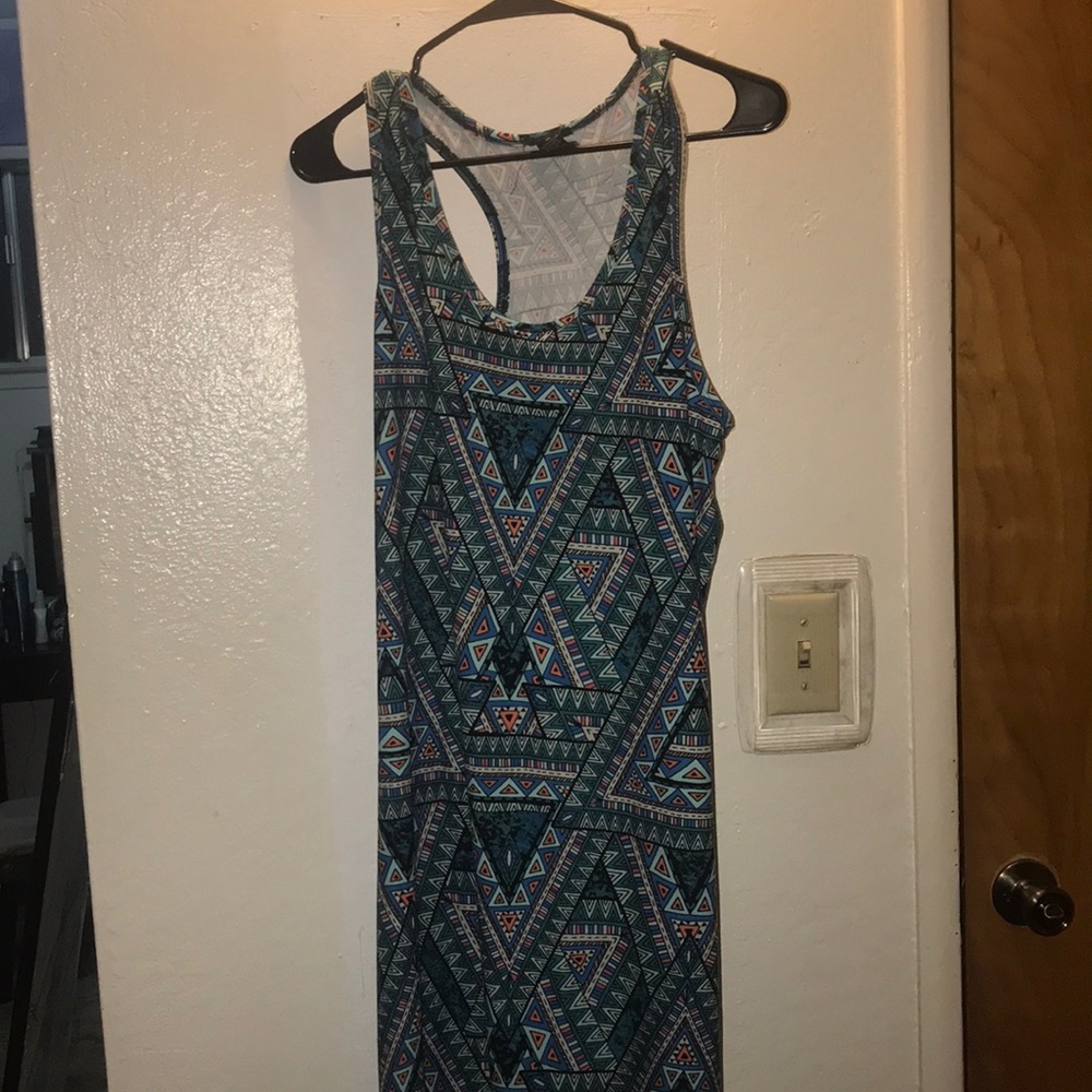 Tribal Print Maxi Dress